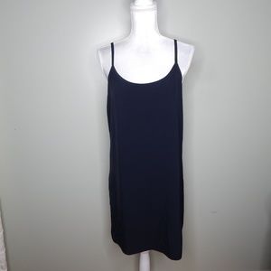 Everlane Black Slip Dress with Spaghetti Straps